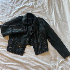 Abercrombie leather jacket